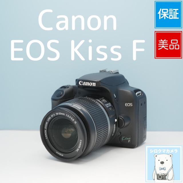 Canon EOS Kiss F 一眼レフ スマホ転送OK フルセット 美品 シロクマカメラ a7146