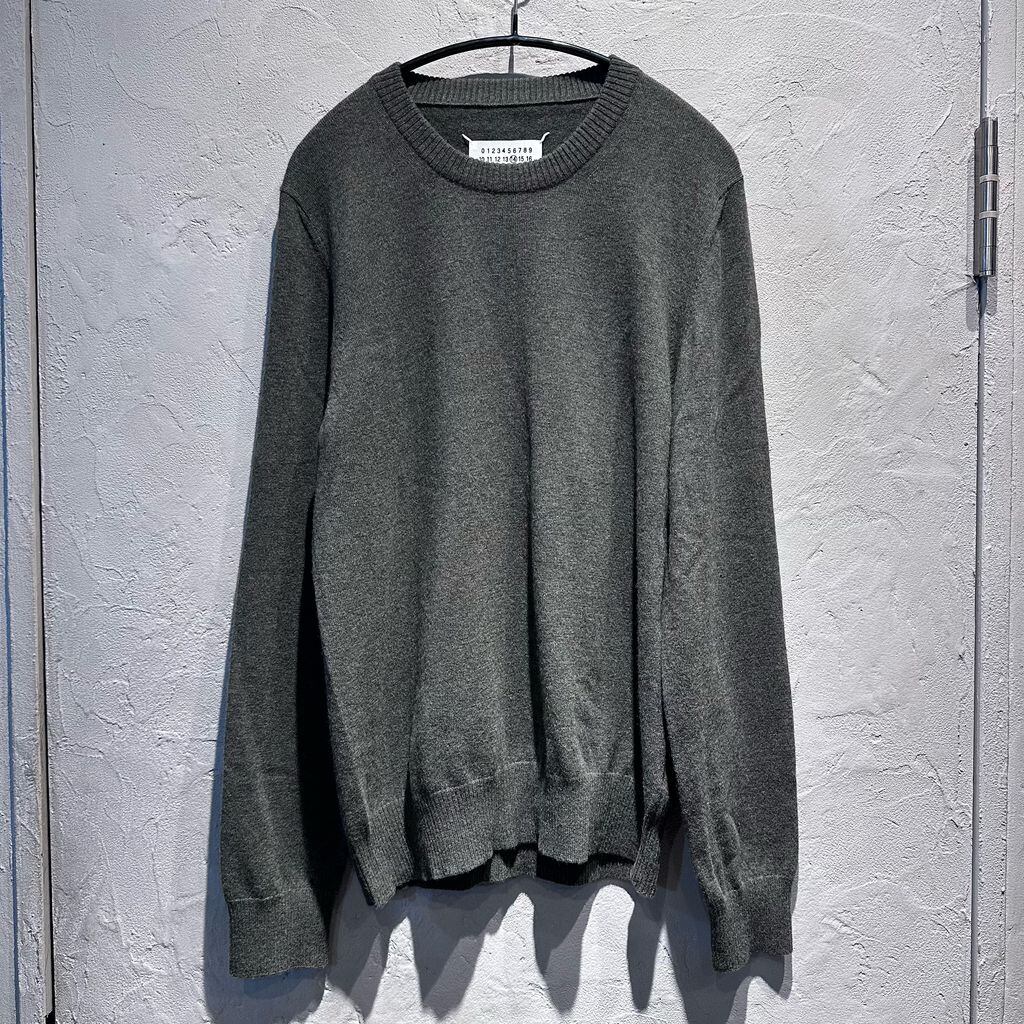 Maison Margielaメゾンマルジェラ14エルボーパッチニットMカーキ M新品