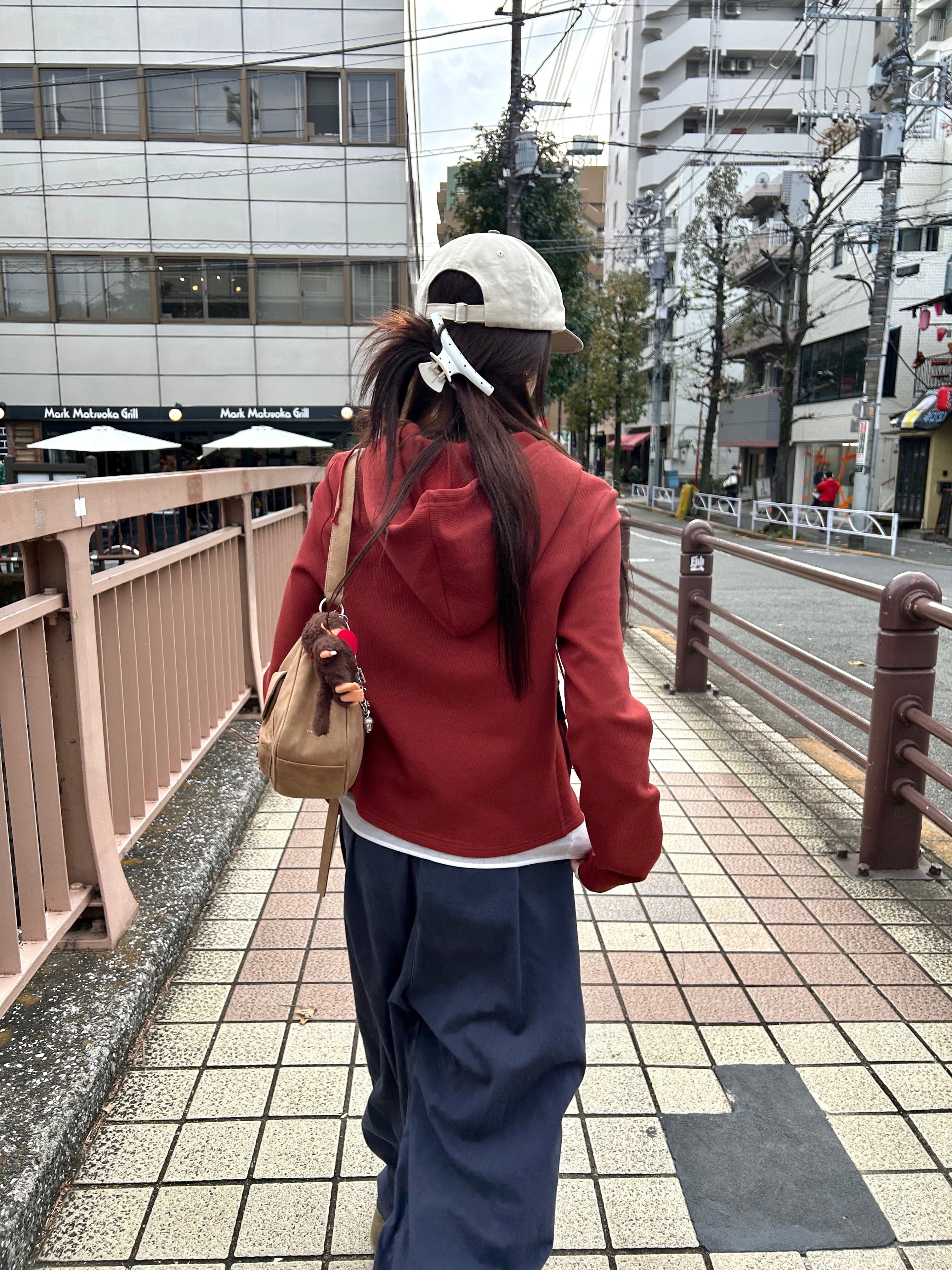 RIBBED HOODIE CARDIGAN HK-049 | HIICODE.