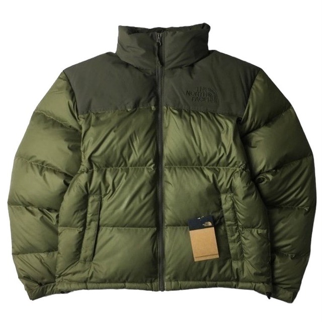 THE NORTH FACE ECO NUPTSE JACKET Burnt Olive Green x New Taupe Green | MOOD