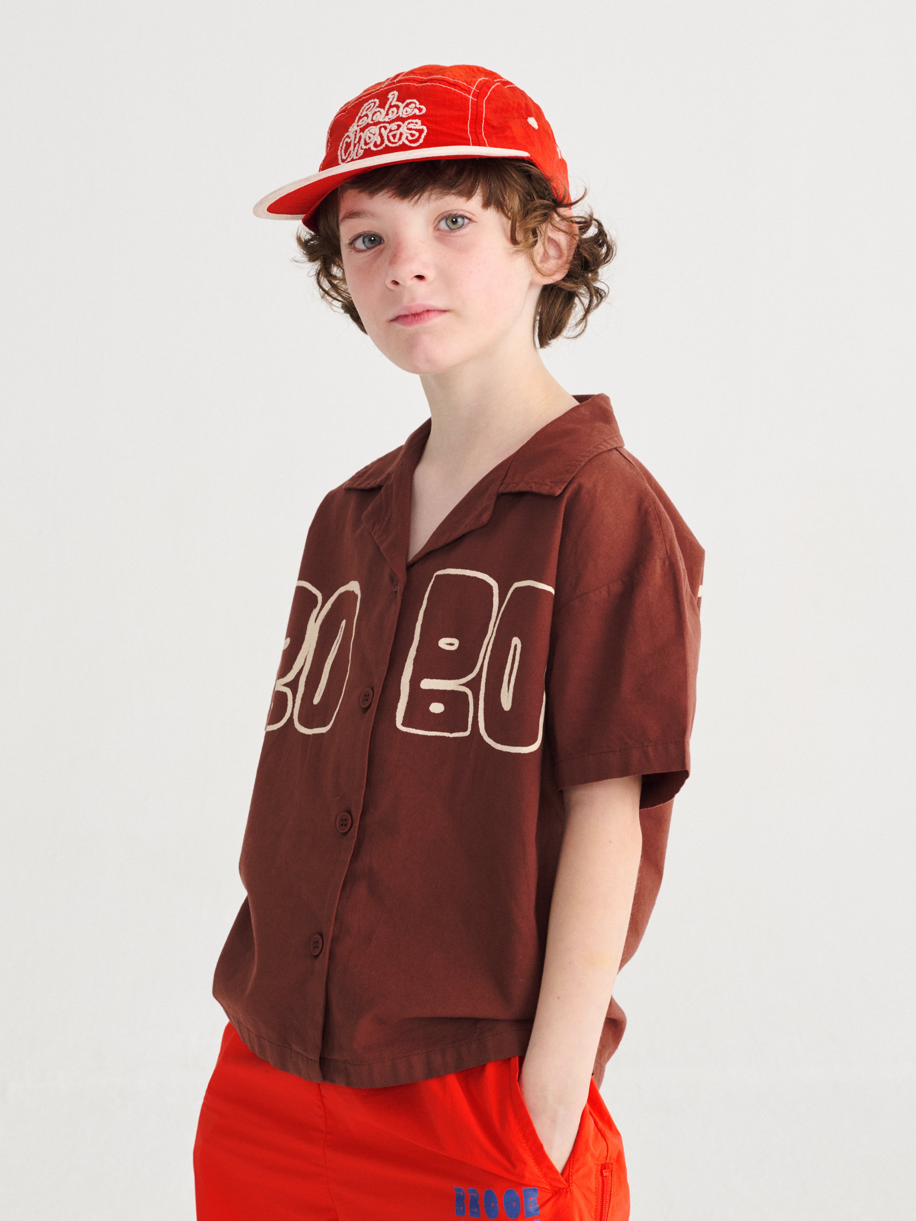 BOBO CHOSES トマト Tシャツと帽子セット 26SS】bobochoses(ボボショセス)Bunch Of Vegetables sleeveless