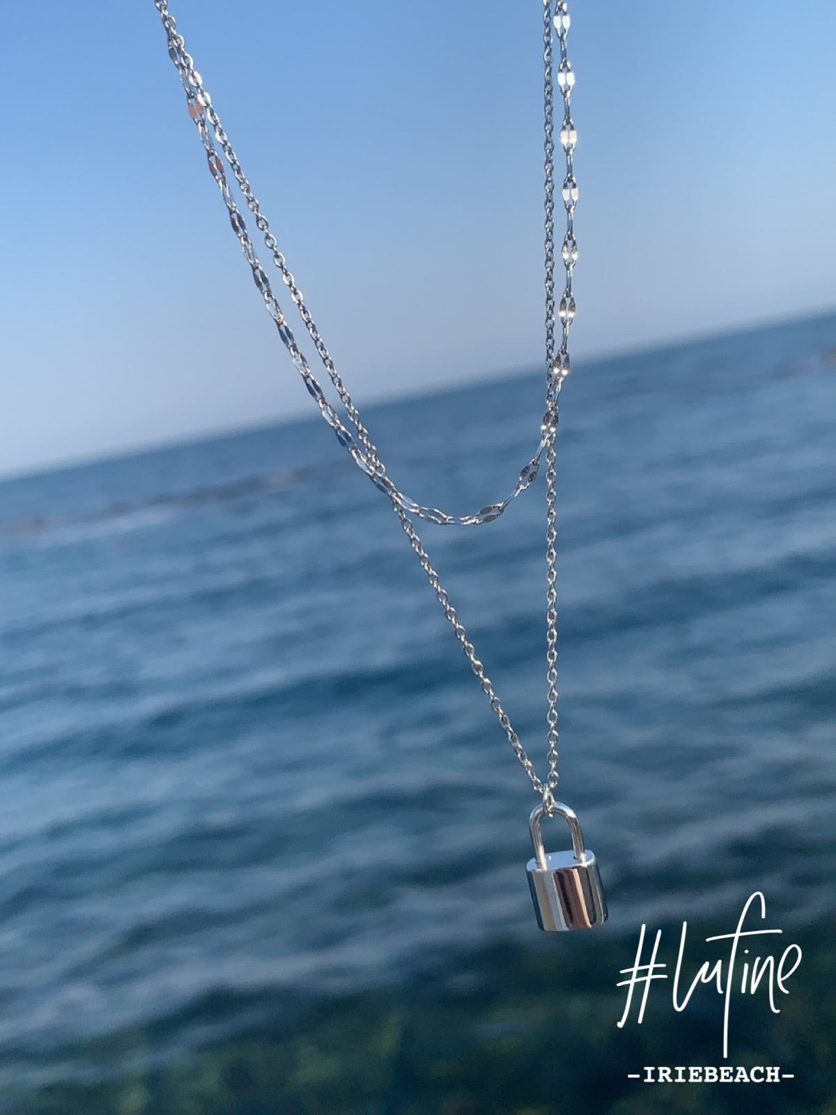 lufine】padlock necklace(layered) | IRIEBEACH