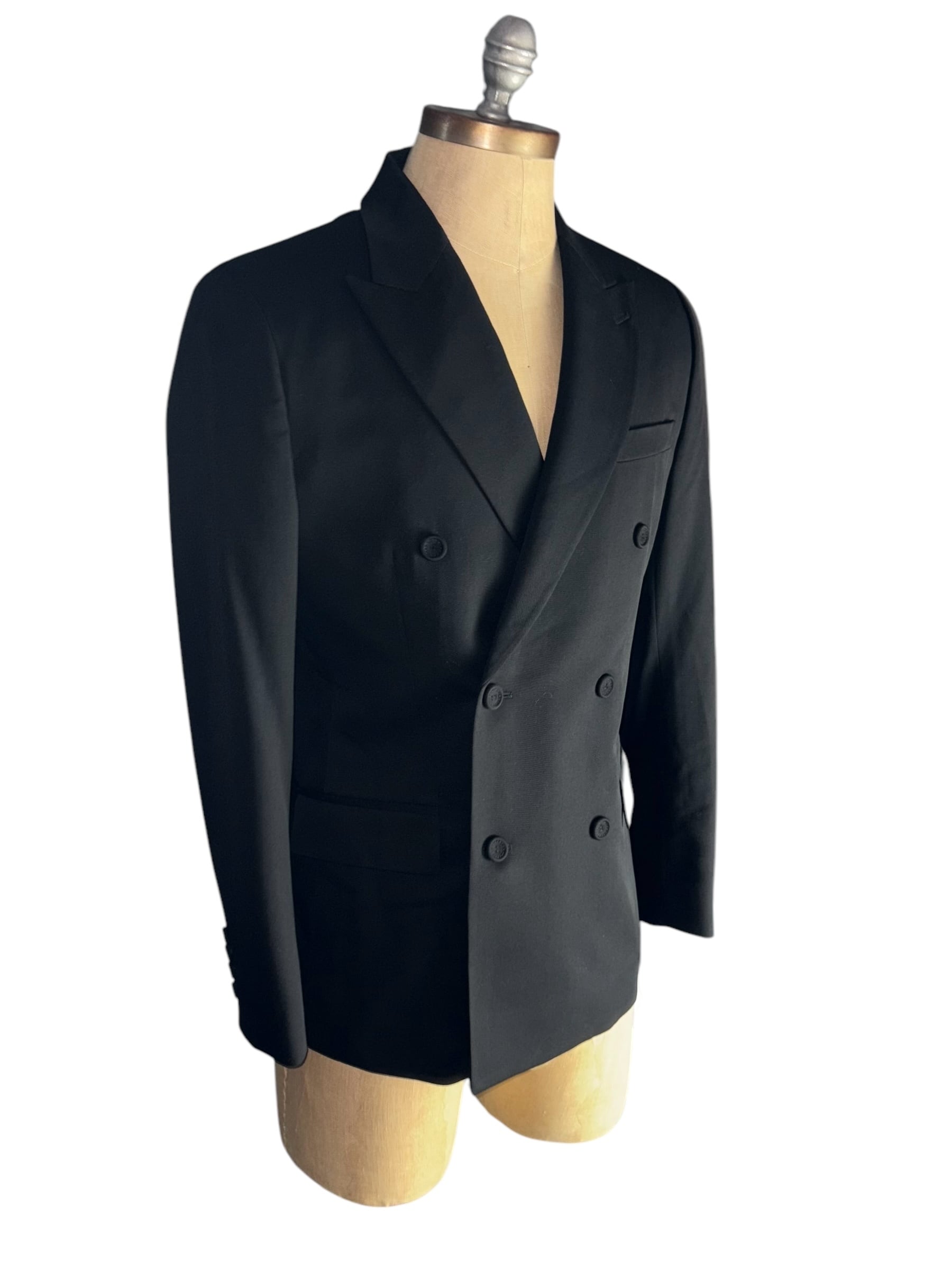 DIOR MEN by Kim Jones deformation black double breasted tailored