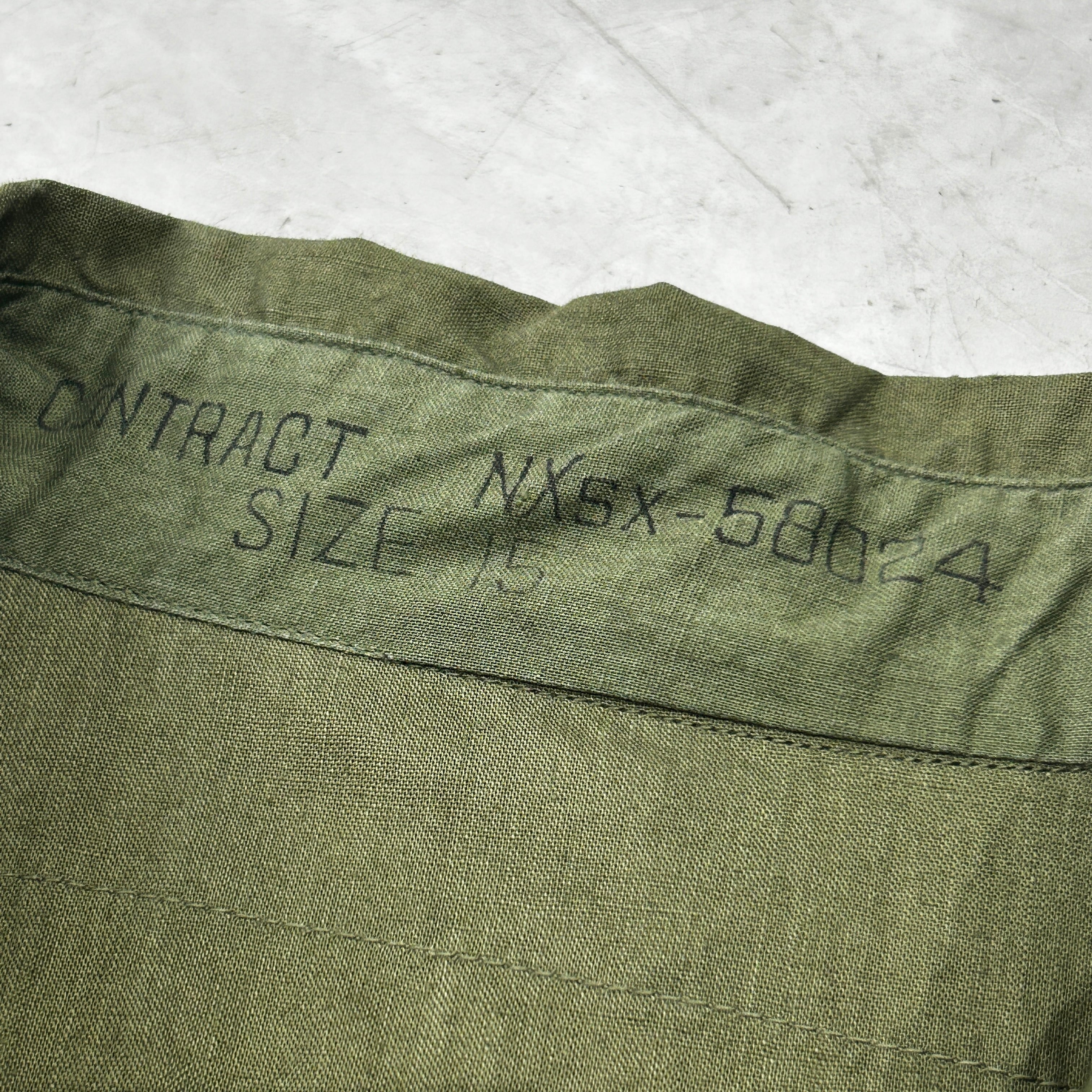 40s US NAVY USN UTILITY SHIRT N-3 40年代 コットンポプリン