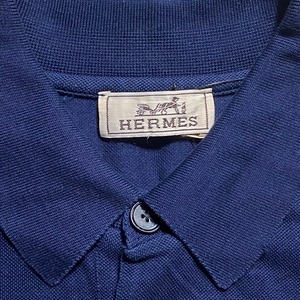 HERMES navy polo shirt