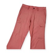 le coq sportif GOLF ルコックスポルティフ ゴルフ 千鳥格子 スラックスパンツ ボトムス 79 /メンズ/レッド系/バックベルト