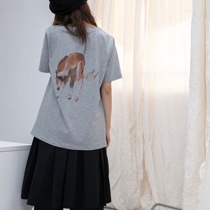 back dog print T-shirts  T4529