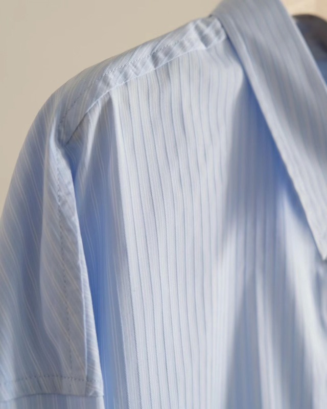 (予約) ounce / Terry stripe shirt 1color