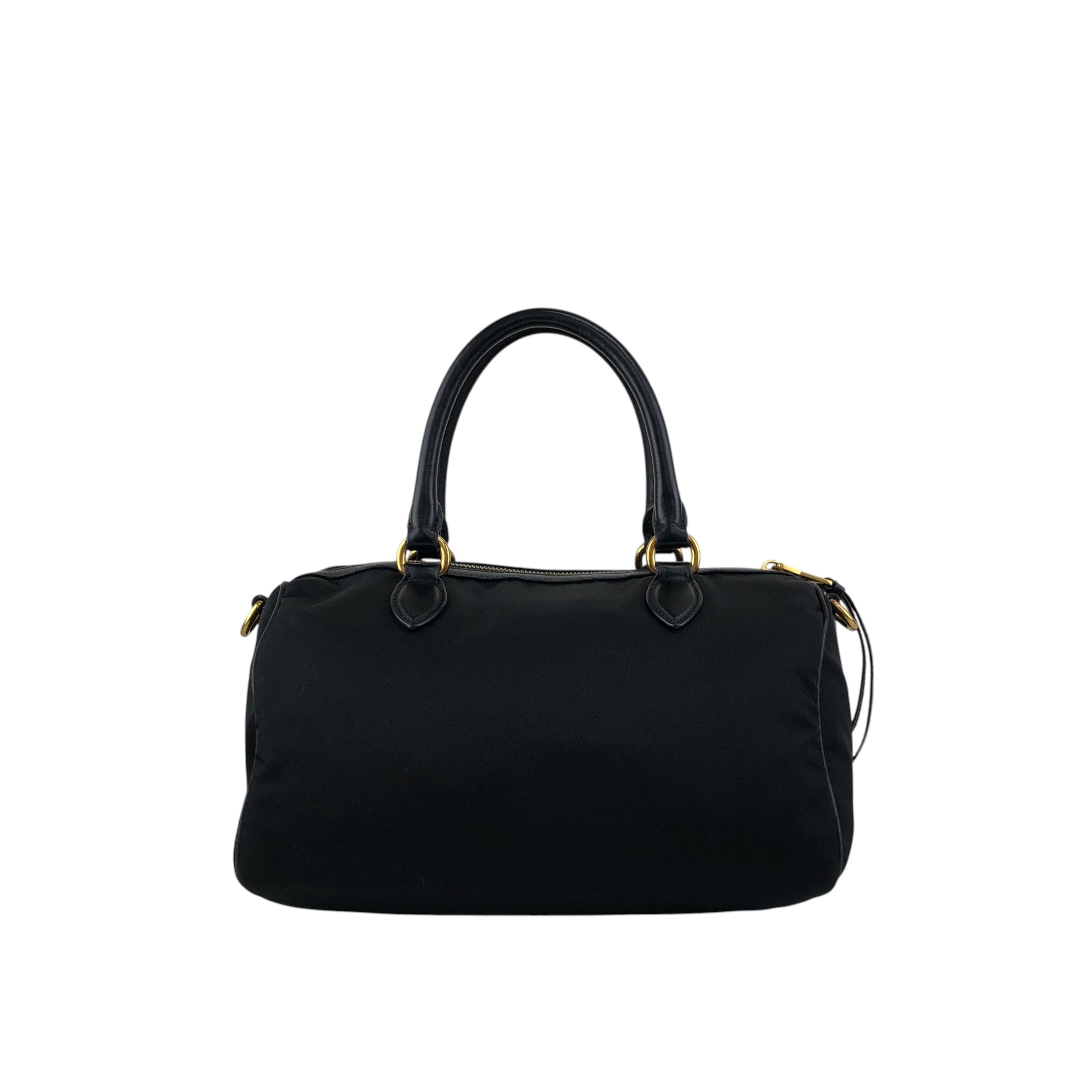 PRADA プラダ ボストンバッグ ブラック ロゴ ナイロン 2way vintage