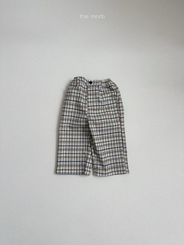 【取寄】minirobe|adele check pants|アデルチェックパンツ|S-XL|10m-4y|26 autumn