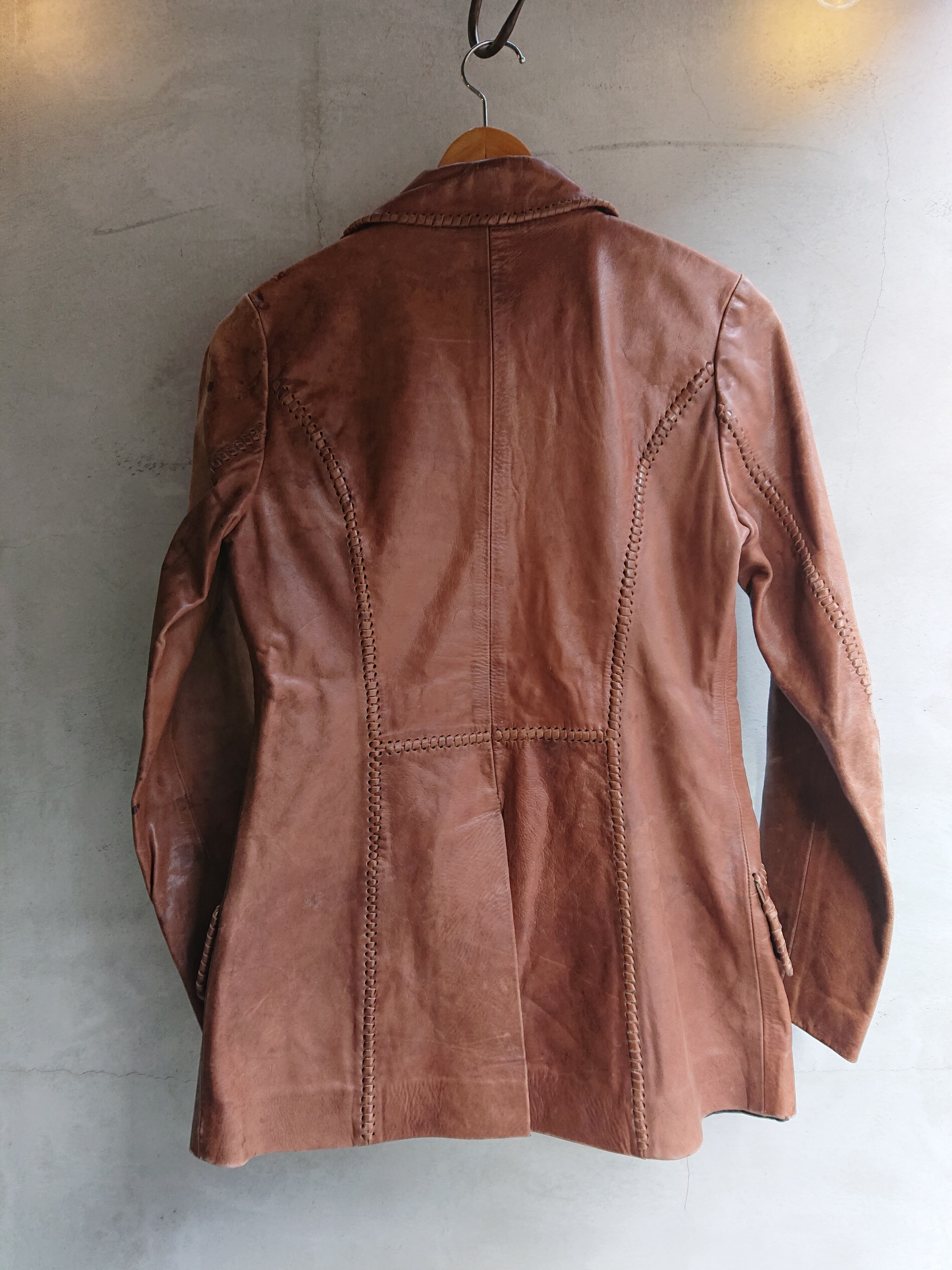 1970s Char LEATHER JACKET Brown Color | BOW & ARROW WEB STORE