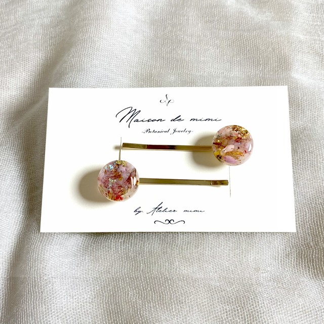 Mimi quotidien｜Petites fleurs｜小さな花たち　ヘアピン　P　Maisondemimi メゾンドミミ　Ateliermimi アトリエミミ