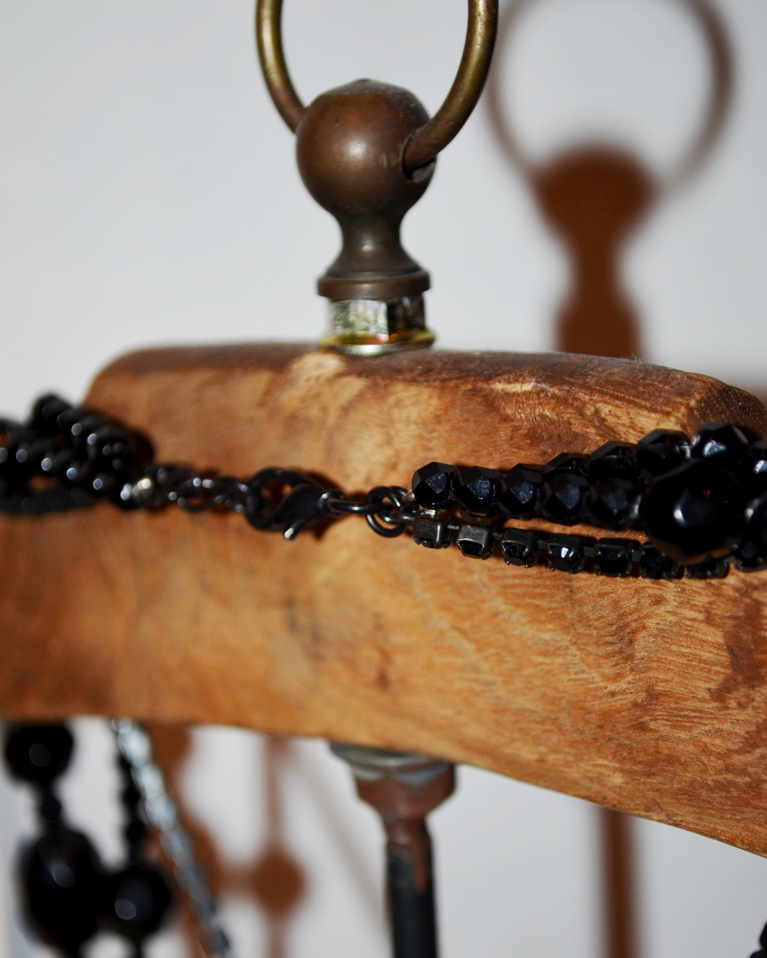 1990's Black Beads Cross | 腹の虫 / 心斎橋アメ村古着屋