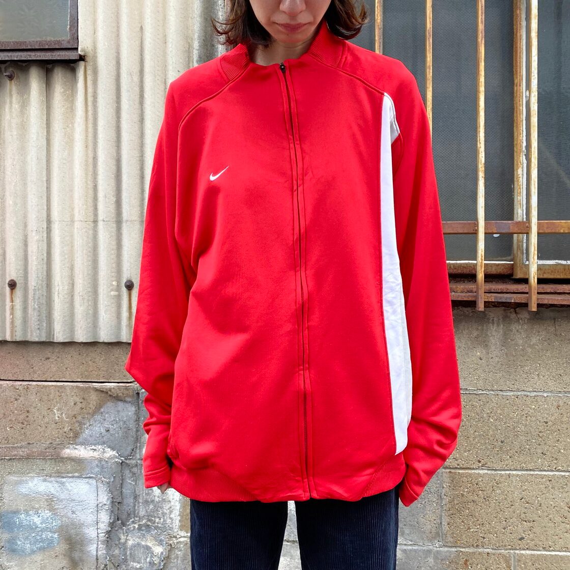 90〜00年代 NIKE TEAM ナイキ スウォッシュロゴ刺繍 トラック 