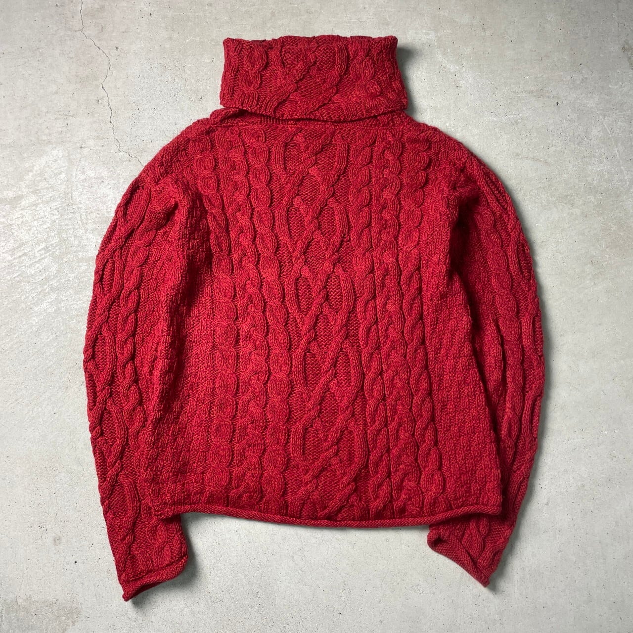 90年代 アイルランド製 inis crafts フィッシャーマンニットセーター 