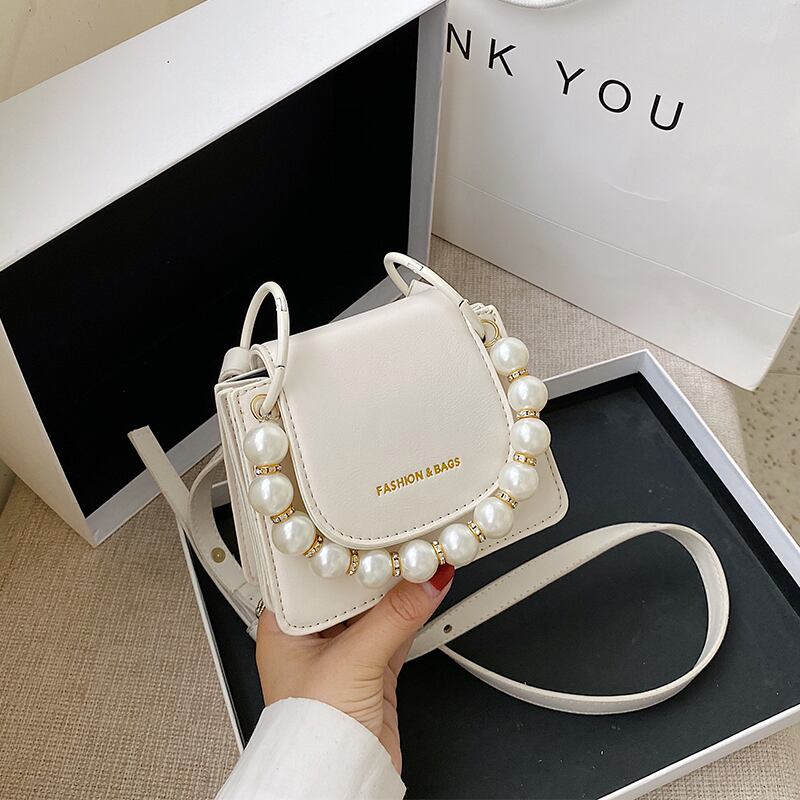 ミニバッグメスバッグ2020ニューウェーブサマーワイルドショルダーメッセンジャーバッグinsファッションパールスモールスクエアバッグ Tiancai_Wing_Bag3383362