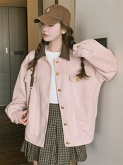 スエード調 甘めジャケット K2206