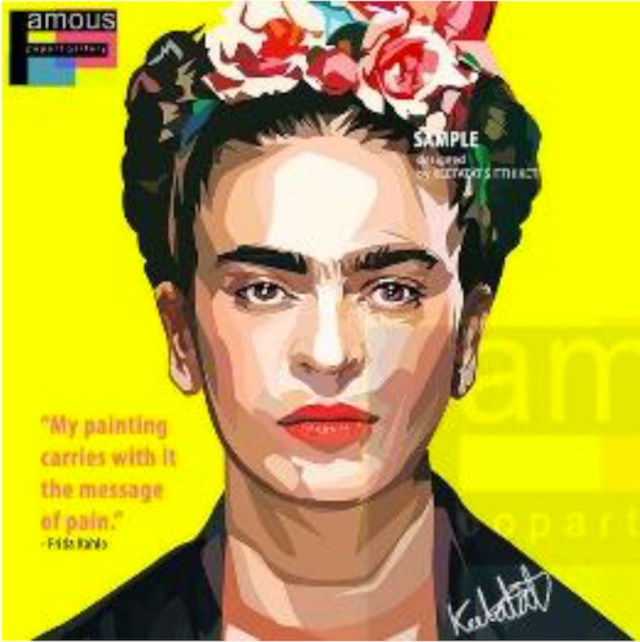 フリーダ・カーロ/ FRIDA KAHLO / Lサイズ 52cm / PAPL_0014