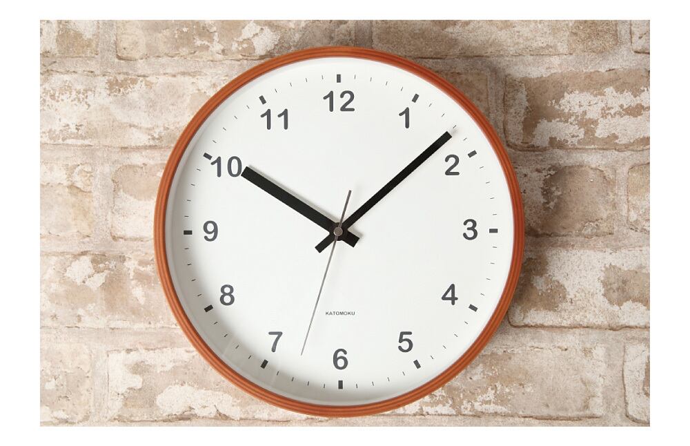 KATOMOKU plywood clock km-36M ライトブラウン 掛け時計 | 加藤木工
