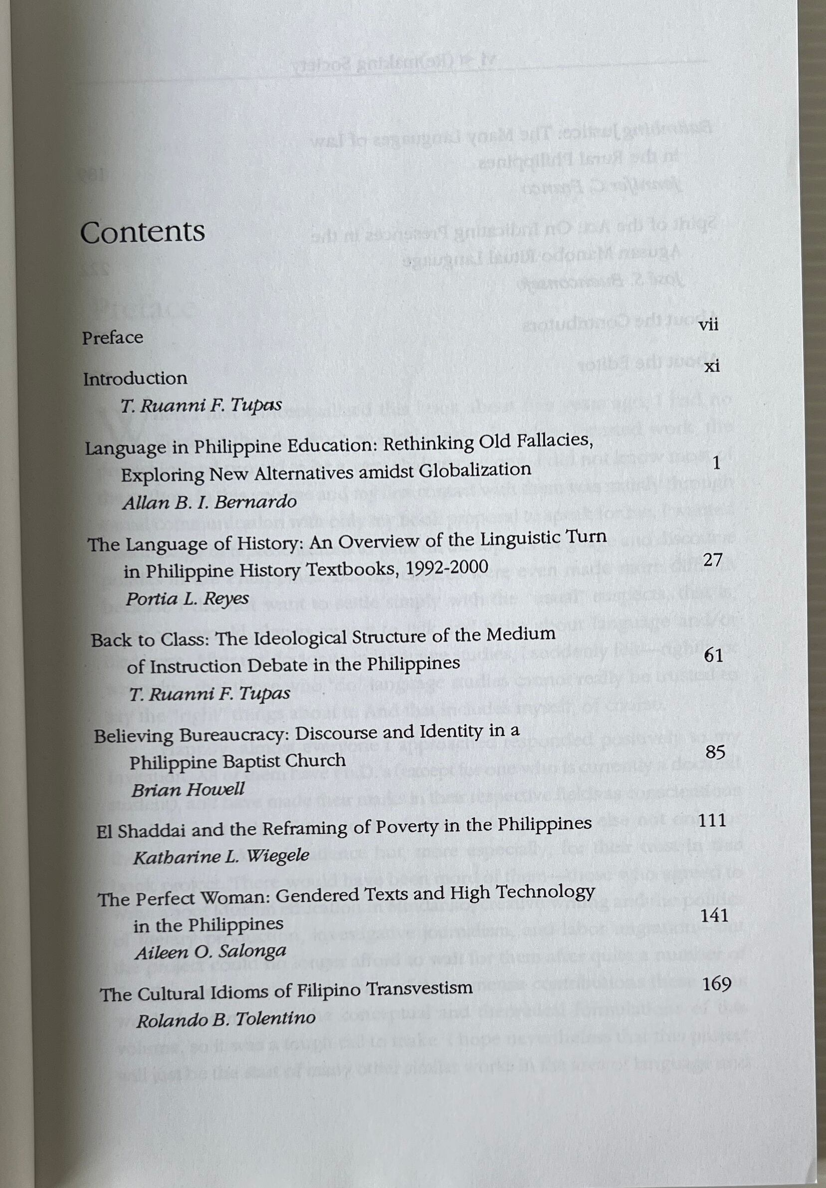 (Re)making Society: The Politics of Language, Discourse, and Identity in the Philippines / T. Ruanni F. Tupas / The University of the Philippines Press