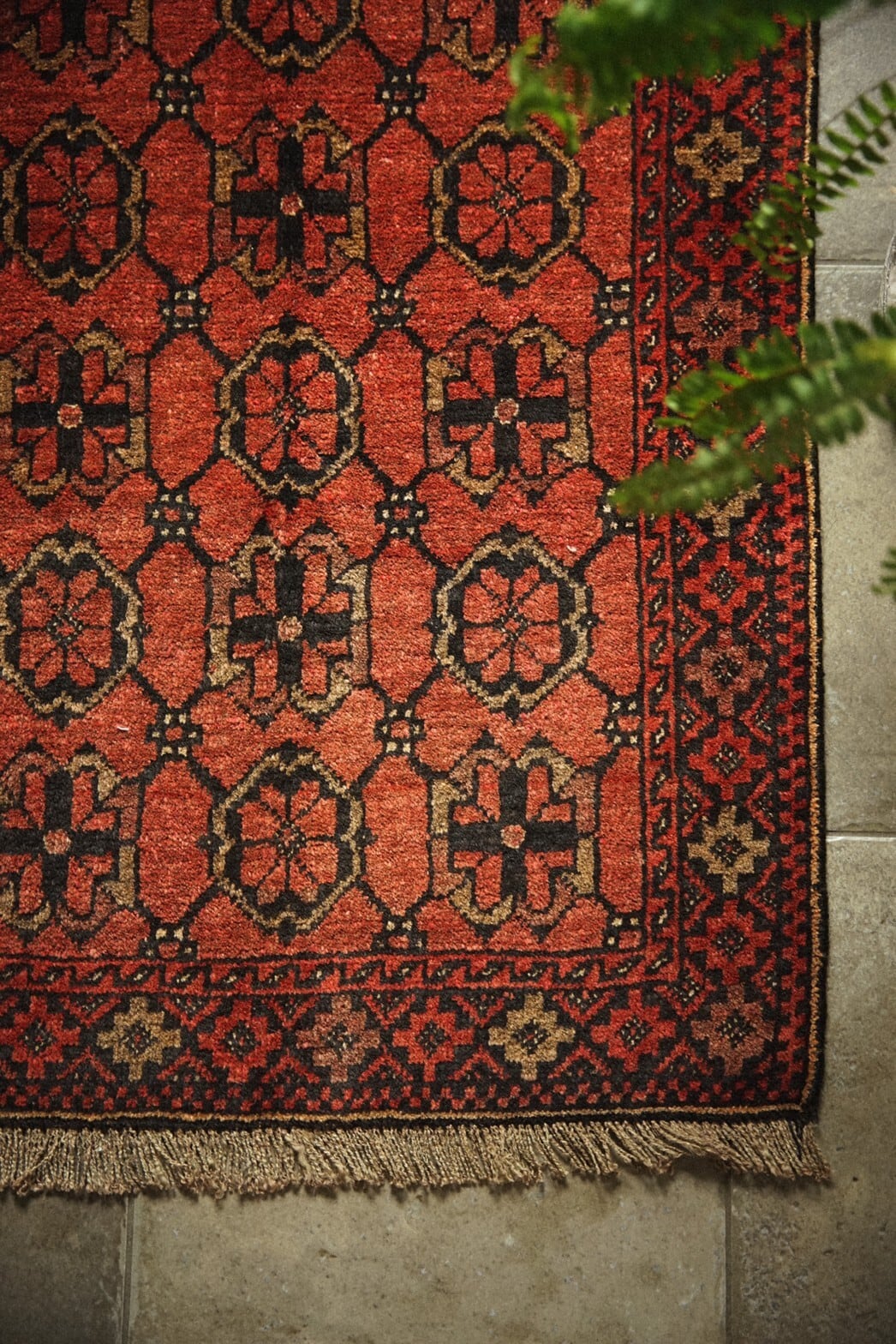 587 -Vintage Beshir Turkmen rug | 手織りのヴィンテージラグ専門店