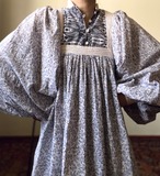 Indian Cotton  Dress (WHITE)