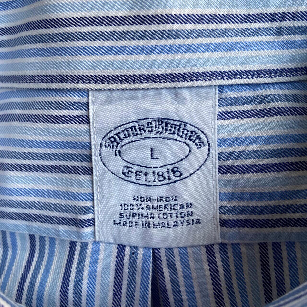 Brooks Brothers ブルックスブラザーズ ストライプ 長袖シャツ メンズL