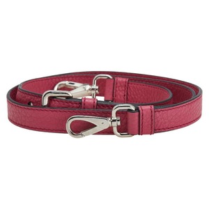 プラダ ショルダーストラップ ネームタグ クロシェット 鍵 パドロック セット ピンク レザー レディース PRADA 【中古】