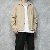 design linen coverall beige