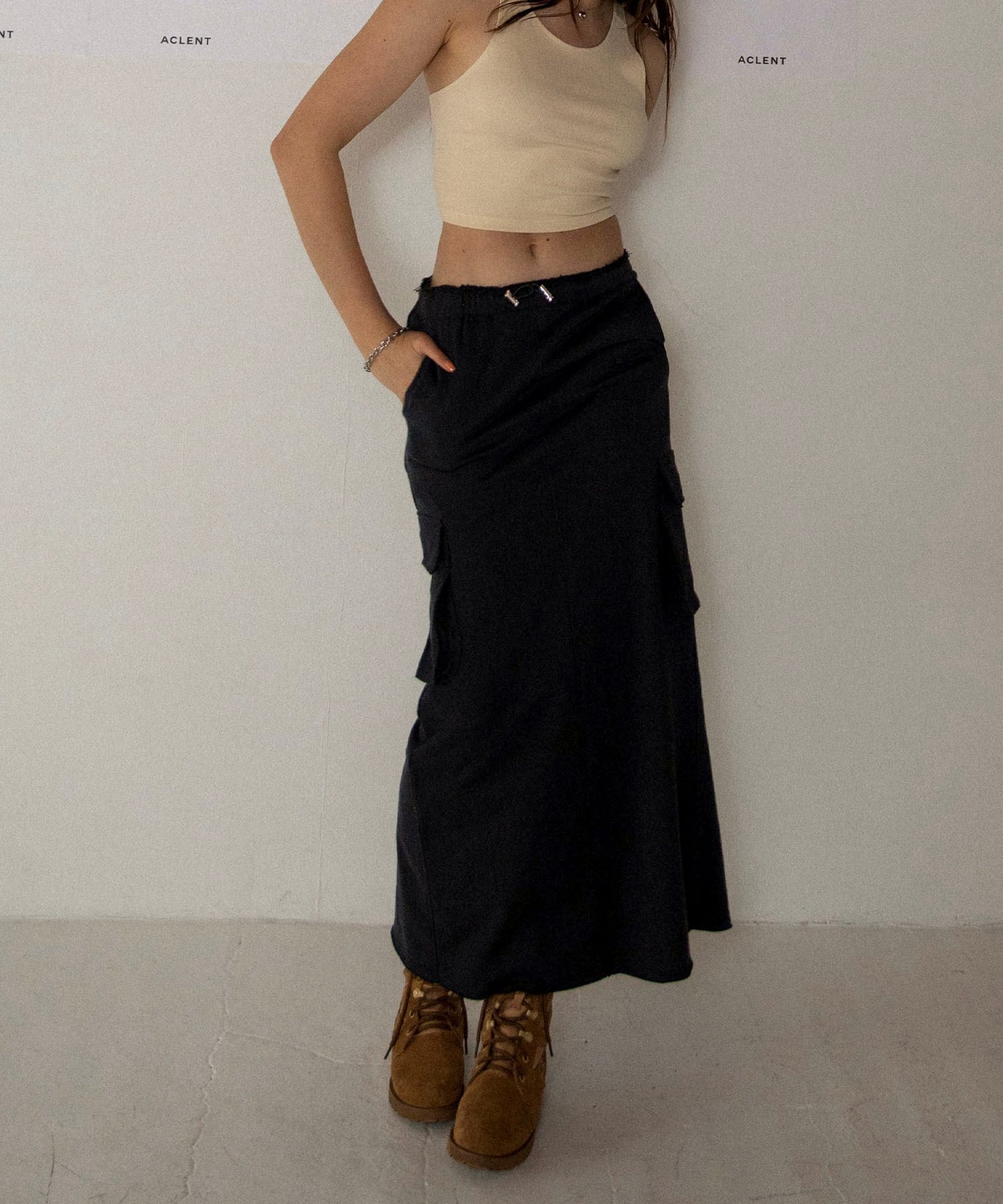 String sweat long skirt | ACLENT（アクレント）