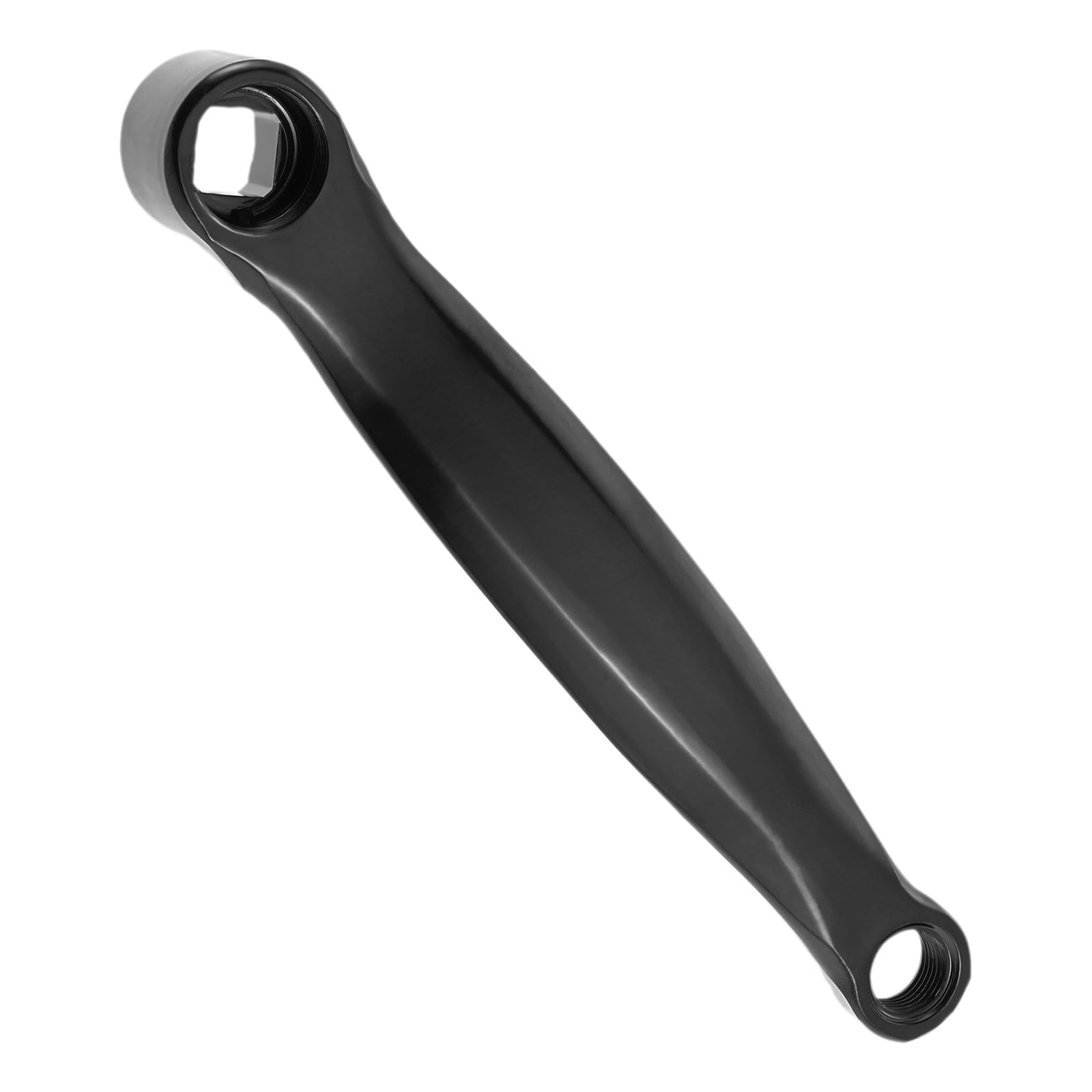 【努力特価】自転車クランクアーム 170mm 自転車クランク PETCHOR シングル 菱形穴ブラッククランク 方形穴クランク マウンテンバイクブラック シングルクランク アルミ合金 シングルスピード ロードバイク マウンテンバイクなどに適用