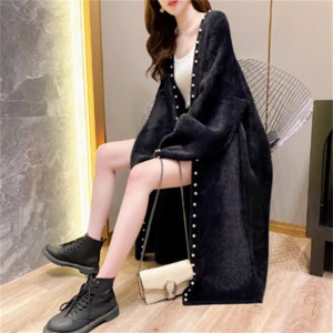 【送料無料】 カーディガン 3色 羽織り アウター ロング 長袖 ベルスリーブ フレア袖 萌え袖 フレア Aライン パール 飾り 暖かい 厚手生地 かわいい 大人可愛い 綺麗 シンプル カジュアル 大人 上品 おしゃれ お洒落 大人女子 こなれ感 コンサバ 定番アイテム 体型カバー フェミニン ガーリー 無地 秋 冬 女性 レディース ママ 20代 30代 40代 通勤 デート お出かけ 女子会 お呼ばれ お茶会 授業参観 休日 アウトドア ファッション ふわふわ あったか 着痩せ オーバーシルエット