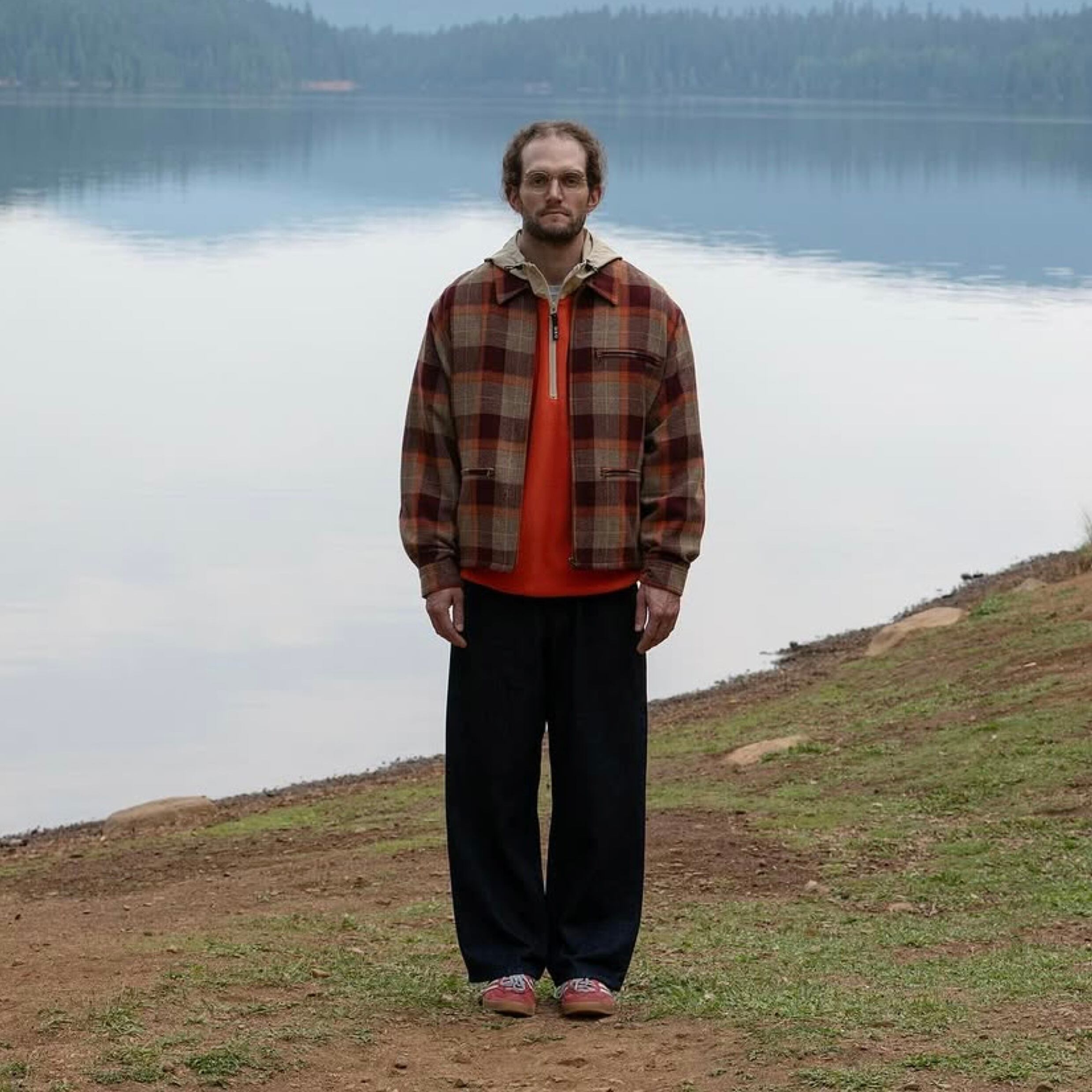 PWA / REFINEWOOL CHECK DRIZZLER BEIGE CHK | THE NEWAGE CLUB