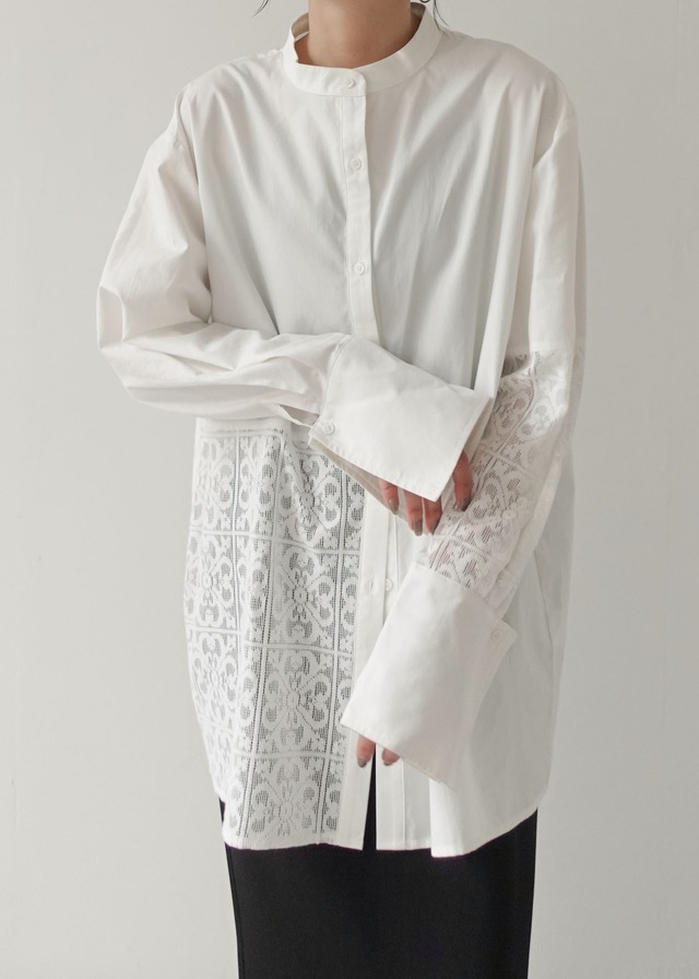 CF240331 ennui lace shirt