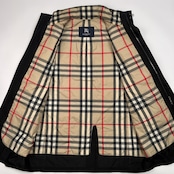 BURBERRY バーバリー 裏チェック ノバチェック ダウンライナー付き コート サイズ M /メンズ/ブラック/襟フード収納/三陽商会
