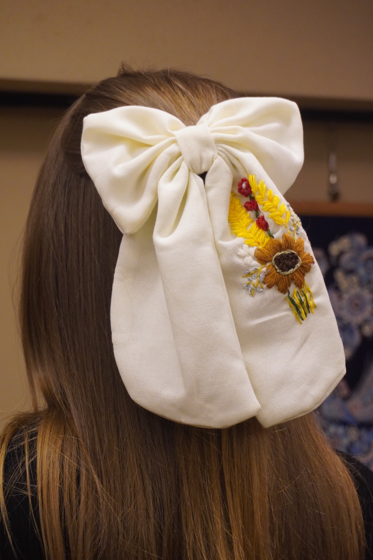 手刺繍ヘアリボン・アクセサリー - 4