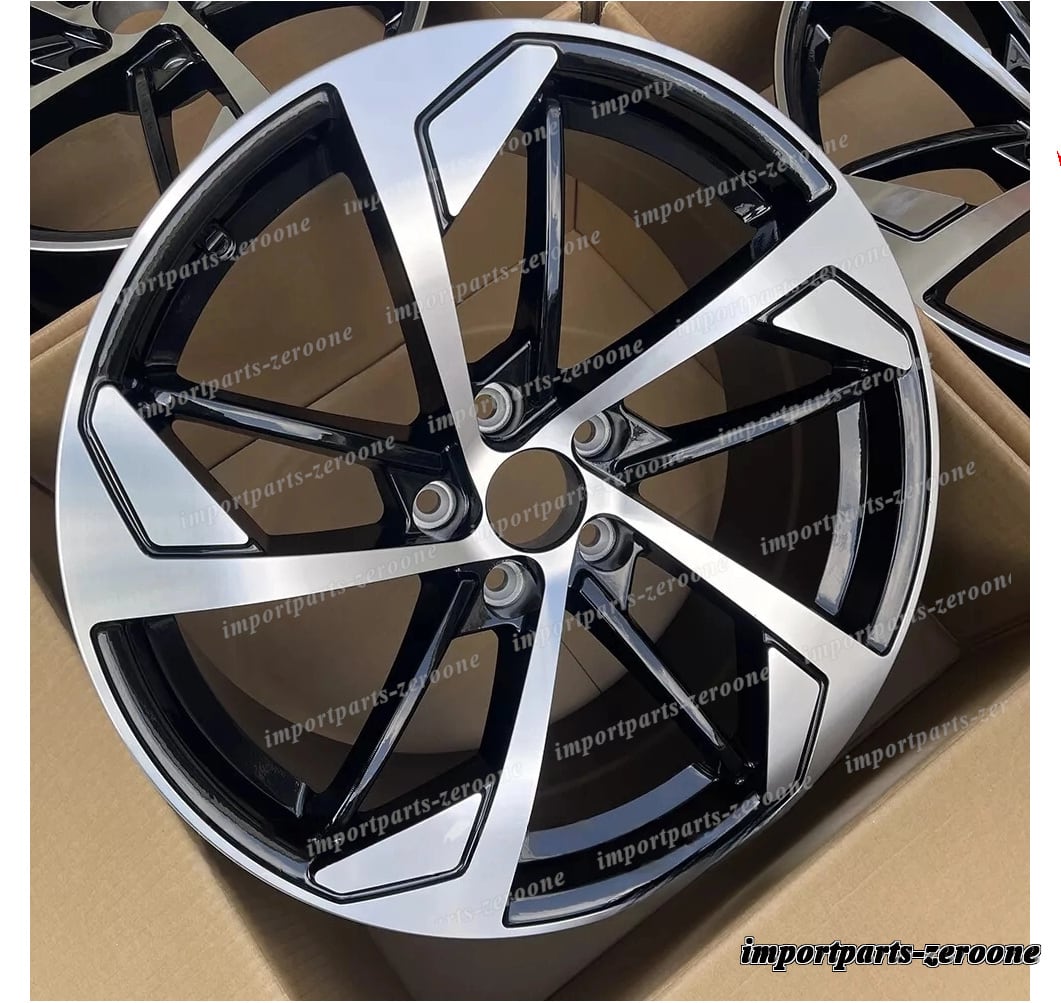 18インチ RS スタイル ブラック ホイール アウディ A3 A4 A5 A6 A8 S4