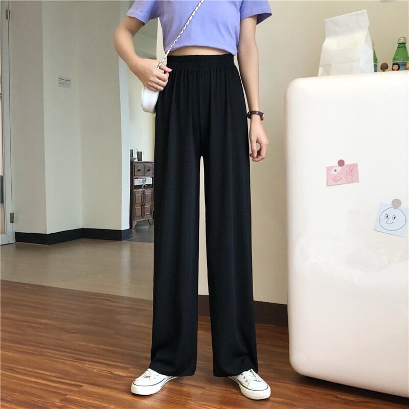 カラーカジュアルパンツ サマースタイルルーズ薄手 夏物 1号婦人97738913882