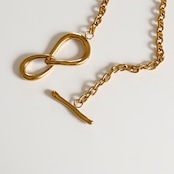 stainless loop necklace