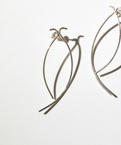 S925ダブルウェーブピアス/020138