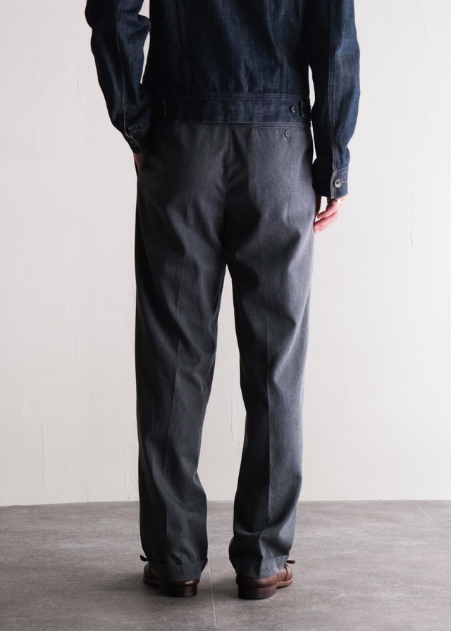 90's 2 tuck wide tapered slacks
