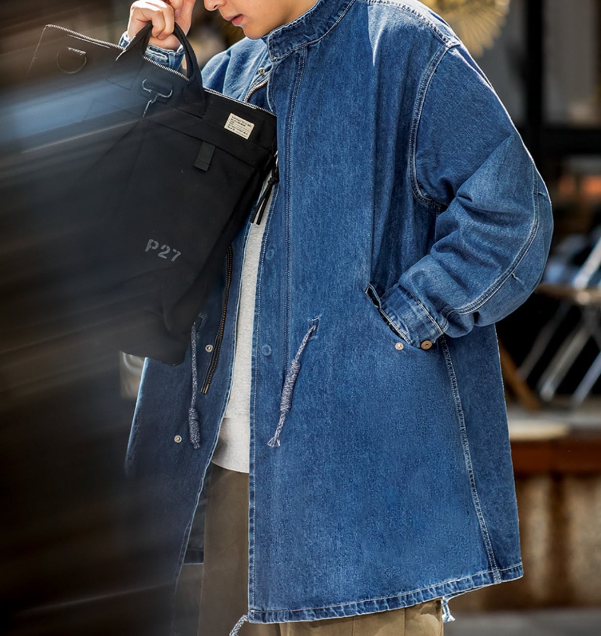 M65 デニム フィッシュテール ミッドレングス ジャケット M65 デニム フィッシュテール ミッドレングス ジャケット