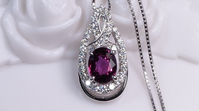 J-31-3 Ptパープルサファイアネックレス［01147597］
