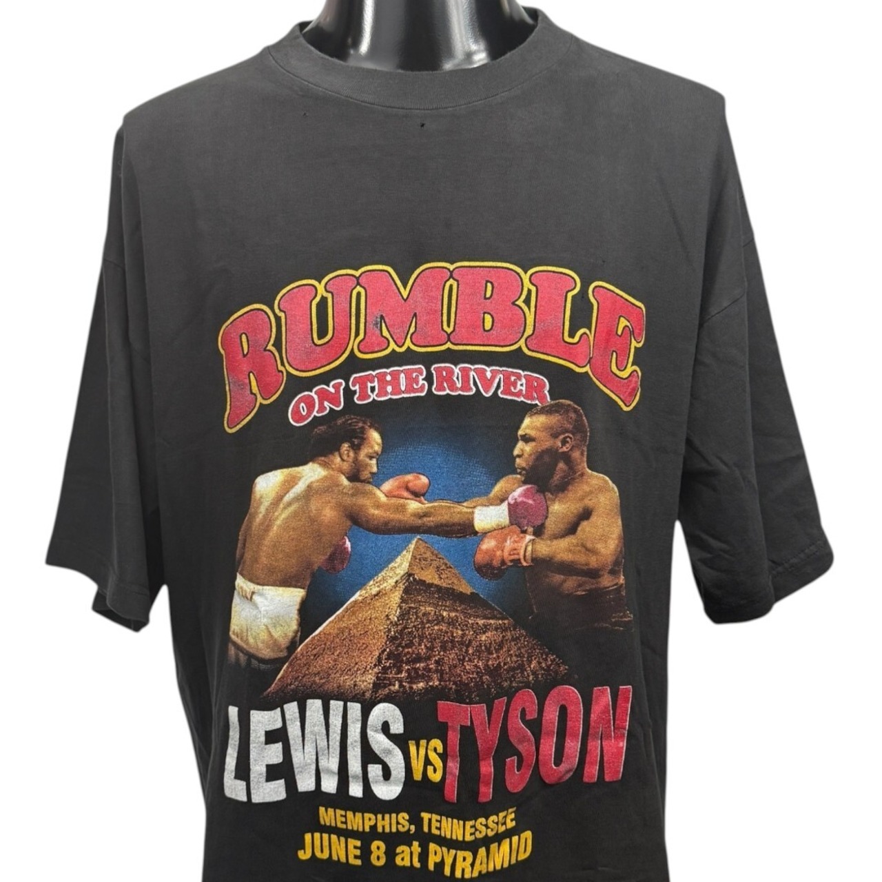 【TYSON vs LEWIS】タイソン vs ルイス "RUMBLE ON THE RIVER" 00's Y2K Vintage Tシャツ