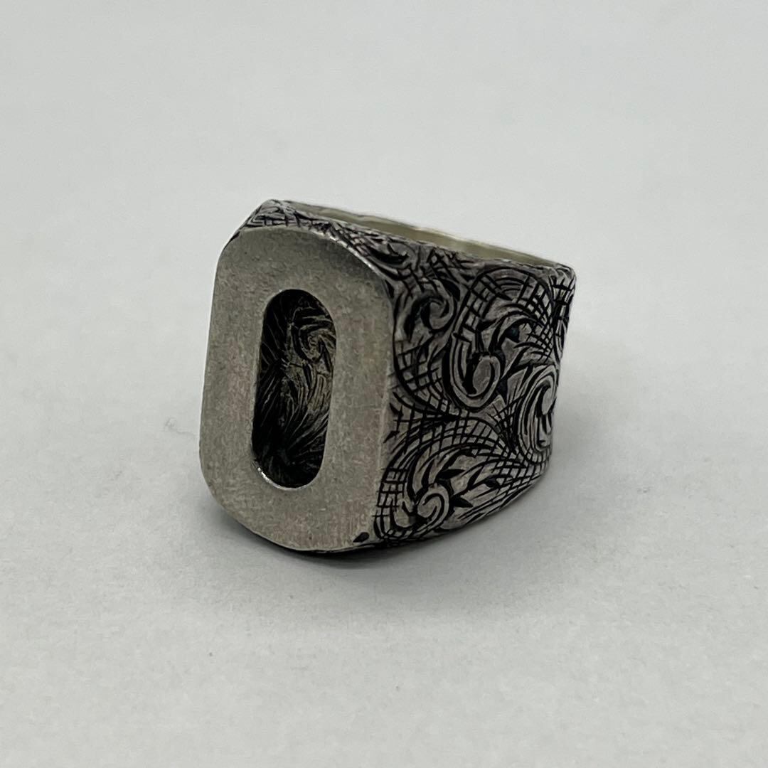 グッチ GUCCI アラベスク アルファベット O リング 13号 Sサイズ