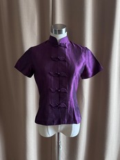 luminous purple sculptural china shirt-5267-6
