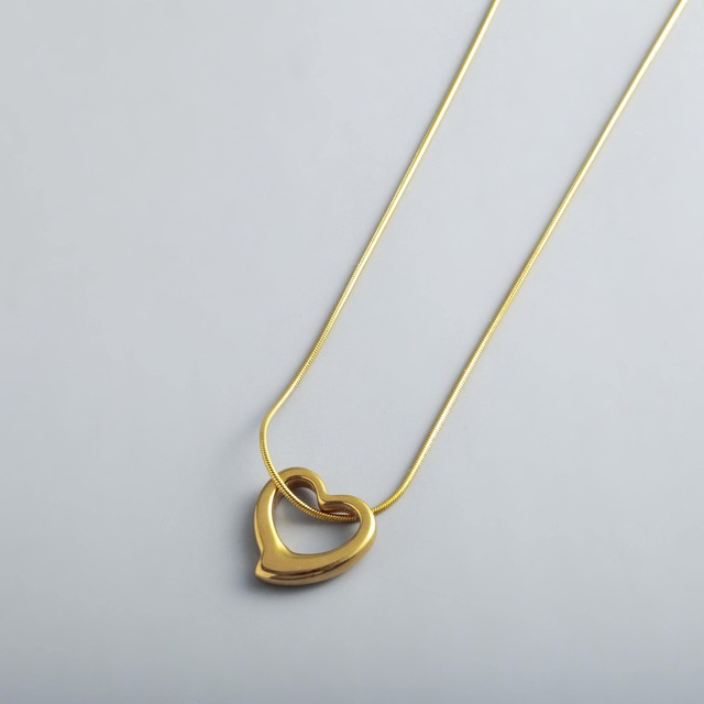 316L lock heart chain necklace  #n149