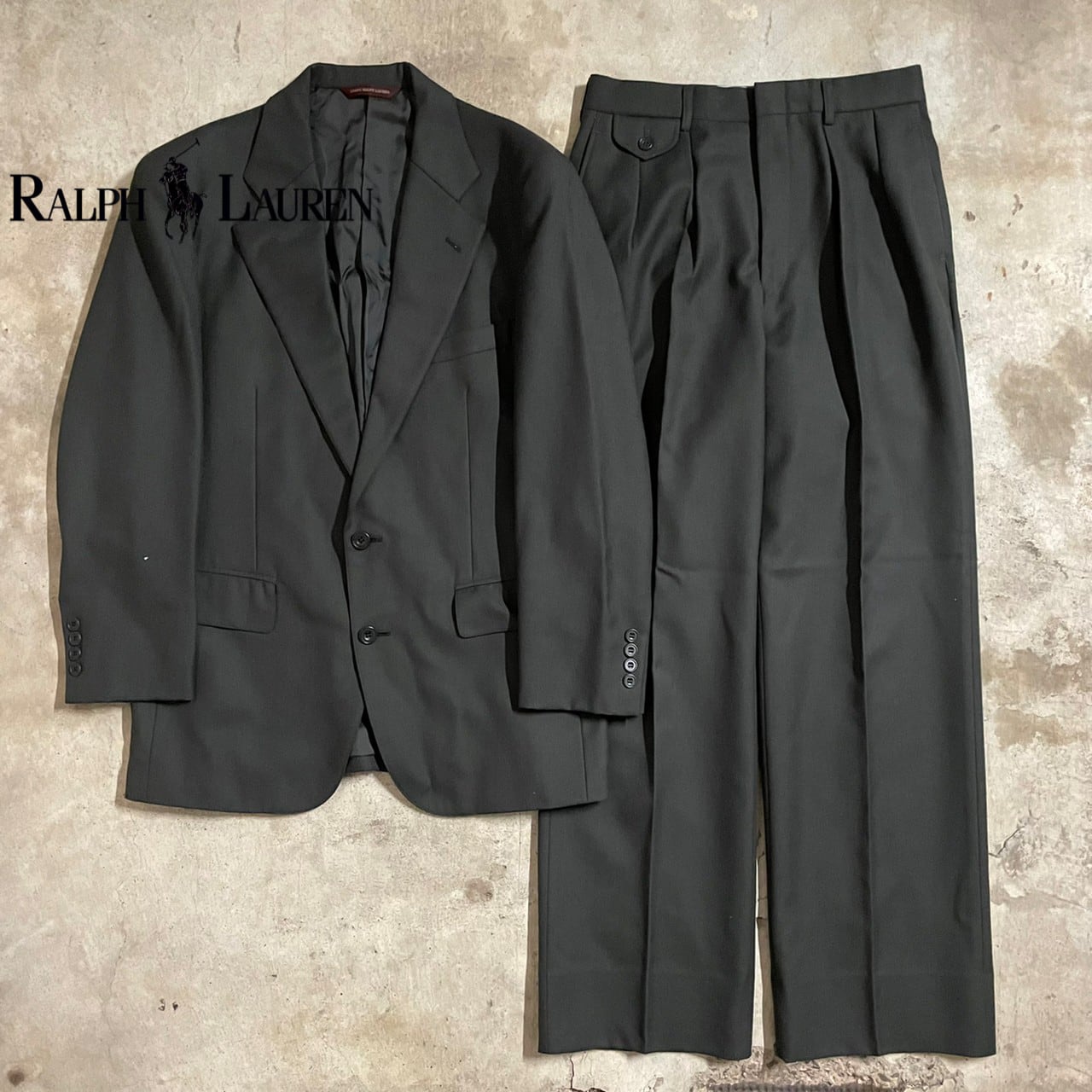 〖Chaps Ralph Lauren〗wool setup suit/チャップスラルフローレン ウール セットアップ  スーツ/msize/#0513/osaka | 〚ETON_VINTAGE〛 powered by BASE