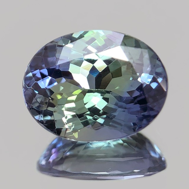 ◆鑑別書付き 高品質 2.680ct 非加熱 バイカラー タンザナイト ルース