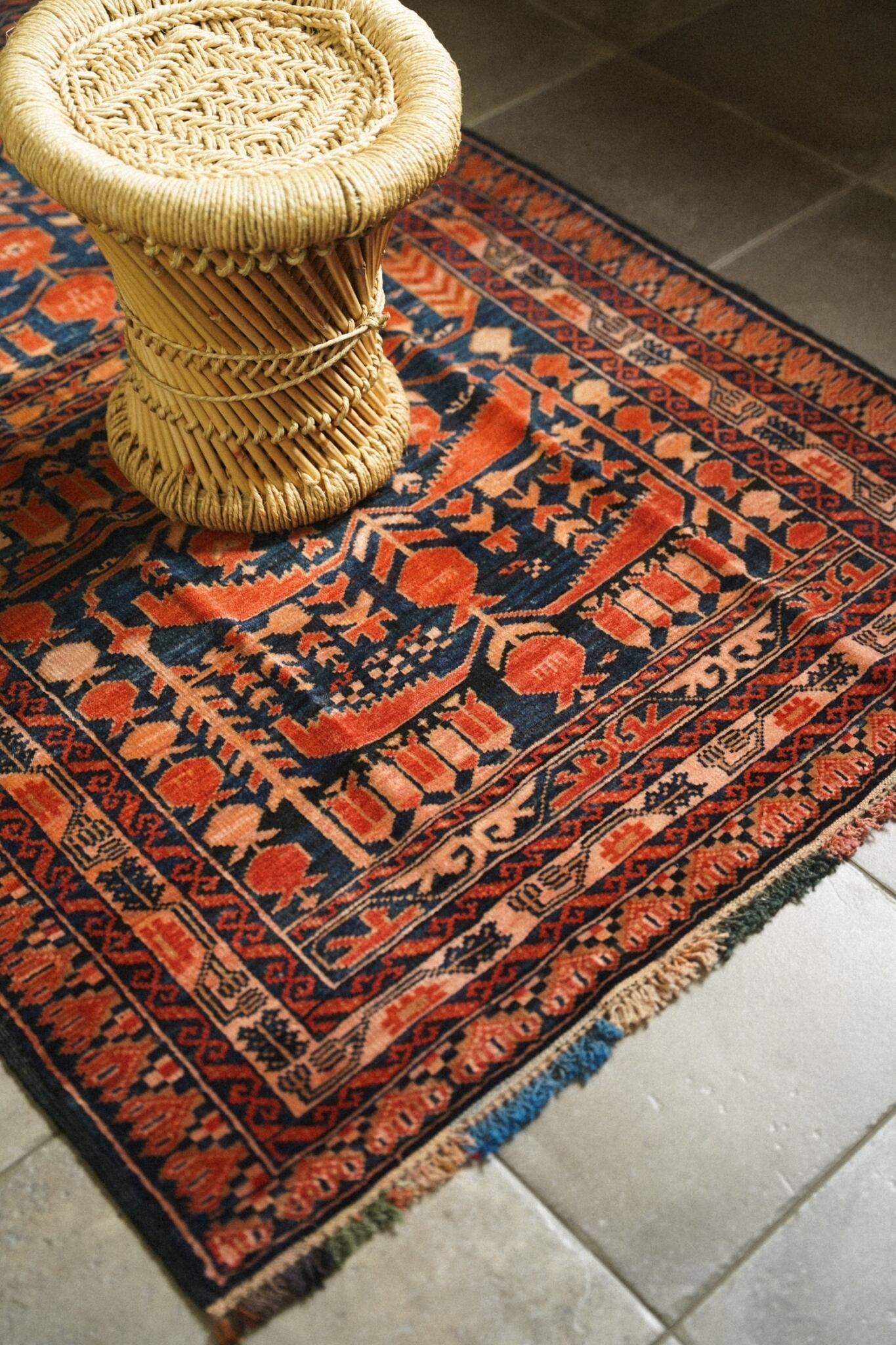 1423-Vintage Turkmen Ali khoja rug | 手織りのヴィンテージラグ専門